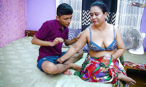 Desi Local Boy Hardcore Fuck With Her Mom's Friend When He Wasa Alone At Home