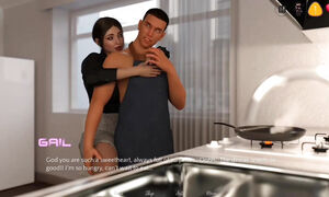 Stepsister Kissing Office Old Boss For Promotion