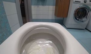 Old Hairy Pussy Pissing In The Toilet. Big Ass, Anal Hole And Fat Wet Vagina Close-up. Home Dirty Fetish. Urine. Asmr.