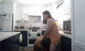 Surprise Steamy Kitchen Fuck By Philp Sevenheart For Horny Little Pregnant Amelia Everheart: