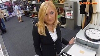 Hot Blonde MILF Pawns Her Pussy And Nailed At The Pawnshop