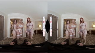 Naughty America - Lauren Phillips And Natasha Starr Surprise The Bride&comma; Katie Morgan&comma; With The Hot Stripper They Saw For The Bache