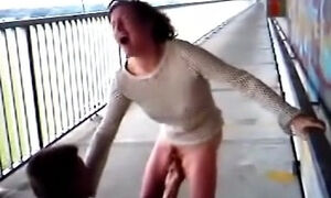 Cucks Wifey Coercive To Fuck In Public