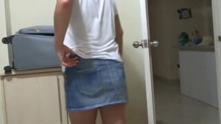 Stepmom Finds Me Jerking Off&comma; She Gets Excited And We Have Sex&comma; Big Cumshot On Her Hairy Pussy