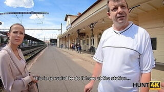 Hunt4k. Cuckold Should Watch How Rich Man Fucks His Girlfriend