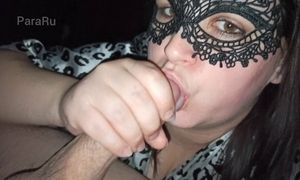 Hot Wife Does Blowjob And Gets Cum In Her Mouth