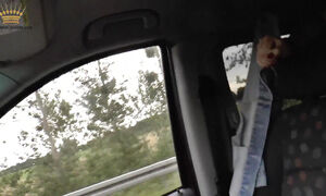 Female Hitchhiker Bangend In A Car On The Highway To Berlin And Double!-creampied (bonny Choc) 30min