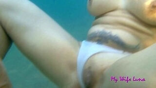 This Italian Milf Wants Cock At The Beach In Front Of Everyone And She Sucks And Gets Fucked While Underwater