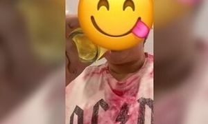 Crazy Grandma Gulps Her Own Pee