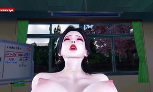 Pixelated Beauty With Dangerous Curves - 3d Hentai Animation