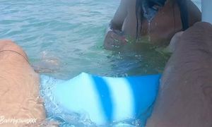 Italian Horny Wife Blowjob At The Sea With Stranger - Public Nudity