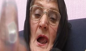 75 Year Old Hairy Grandma Orgasms Without Dentures